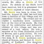 I.N Brabb Obituary 20, July 1900